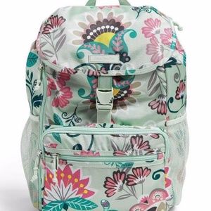 Vera Bradley Lighten Up Daytripper Backpack - Mint Flowers